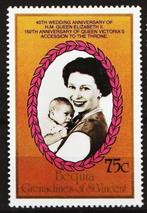 St. Vincent Bequia 1987, Queen Elizabeth - Charles, postfris, Postzegels en Munten, Postzegels | Thematische zegels, Koningshuis
