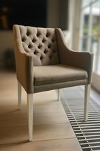 8 Grijze Dinerstoelen, Huis en Inrichting, Stoelen, Gebruikt, Overige kleuren, Ophalen of Verzenden, Stof