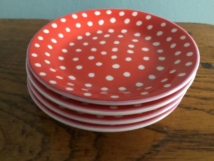 4 Oililly petit fours schoteltjes,thee tipjes,stippen 🎁🎄, Huis en Inrichting, Keuken | Servies, Zo goed als nieuw, Kop(pen) en/of Schotel(s)