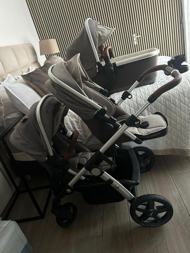 Silver Cross Wave Tweeling Kinderwagen - Complete Set, Kinderen en Baby's, Kinderwagens en Combinaties, Zo goed als nieuw, Combiwagen