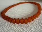 M208/ Bijzondere Vintage AMBER ketting, Sieraden, Tassen en Uiterlijk, Kettingen, Overige materialen, Gebruikt, Verzenden, Oranje