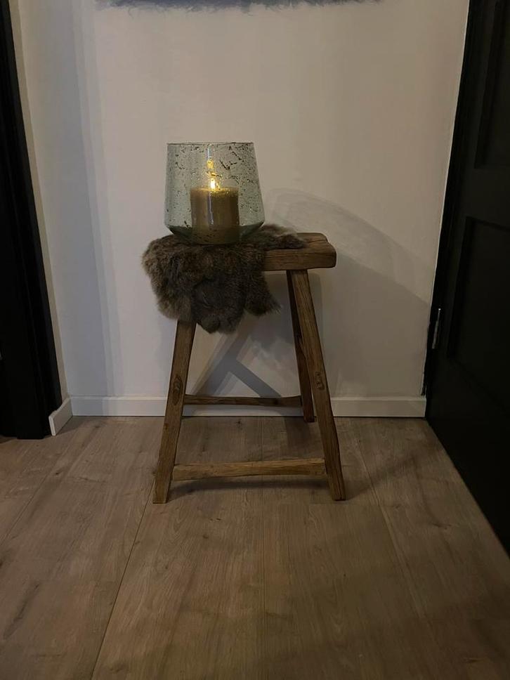 Landelijk krukje, Huis en Inrichting, Krukjes, Nieuw, Hout, Ophalen