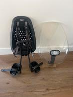 Yepp fietsstoeltje mini black met windscherm, Ophalen of Verzenden, Zo goed als nieuw