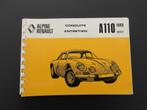 Renault A110, Instructieboekje, Auto diversen, Handleidingen en Instructieboekjes, Verzenden