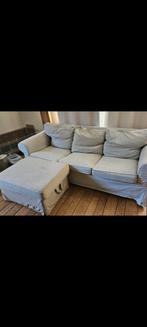 ektorp 3 zitbank met hocker ( met opbergruimte), Ophalen, Gebruikt