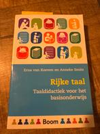 Rijke Taal - Taaldidactiek voor het basisonderwijs, Boeken, Ophalen of Verzenden, Alpha, Zo goed als nieuw, HBO