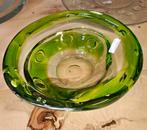 Vintage zware glazen schaal/asbak Reijmyre zgan., Ophalen of Verzenden