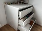 Witte Ladekast - 3 Lades, Huis en Inrichting, Kasten | Ladekasten, Ophalen, Zo goed als nieuw, 3 of 4 laden, Minder dan 100 cm