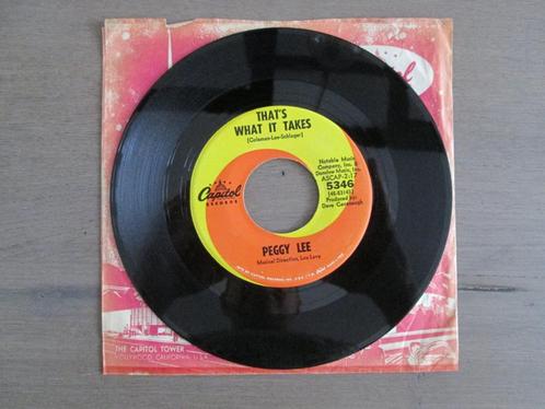 Peggy Lee - Pass Me By / That's What It Takes ( vanaf 3 euro, Cd's en Dvd's, Vinyl Singles, Gebruikt, Single, Overige genres, 7 inch