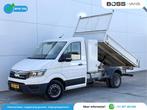 MAN TGE 5.120 2.0 Kipper Dubbellucht Carplay Trekhaak Airco, Auto's, Bestelauto's, Gebruikt, Zwart, 4 cilinders, MAN