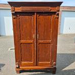 Antieke houten vintage biedermeierkast retro kast, Ophalen