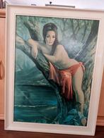 Grote poster ingeplakt in mooie lijst 70x90 cm, Huis en Inrichting, Woonaccessoires | Lijsten, Ophalen, Zo goed als nieuw, 75 cm of meer