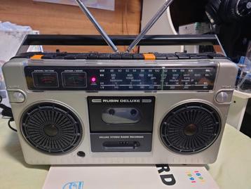 Rubin Deluxe stereo radio cassette recorder TR-806BLS