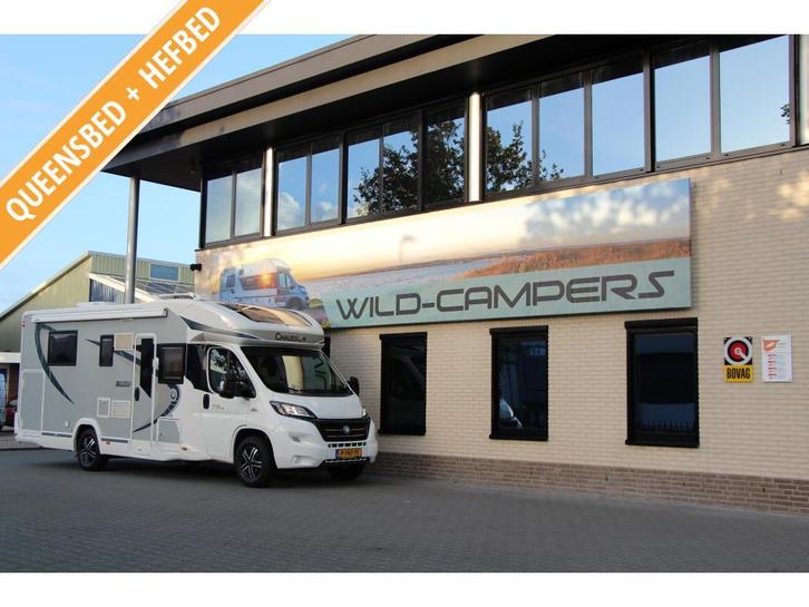 Chausson Titanium 718 XLB - QUEENSBED + HEFBED - 2X AIRCO, Caravans en Kamperen, Campers, Bedrijf, tot en met 4, Half-integraal