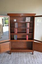 Prachtige antieke eiken houten Art Deco boekenkast, vitrine, Verzenden