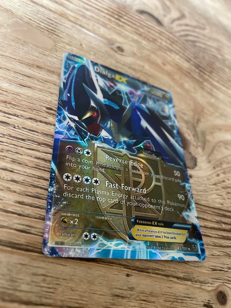 Dialga EX - Zeldzame Pokémon kaart, Ophalen of Verzenden, Gebruikt, Losse kaart, Foil