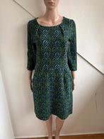 King Louie jurk winterjurk maat S groen blauw turquoise, Ophalen of Verzenden, Zo goed als nieuw, Knielengte, Maat 36 (S)