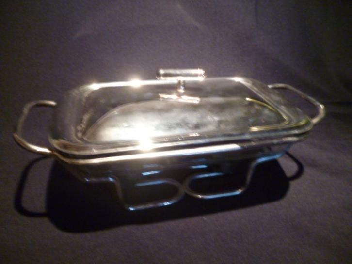 verzilverde ovenschaal in doos Schoonhoven, Huis en Inrichting, Keuken | Keukenbenodigdheden, Nieuw, Ophalen of Verzenden