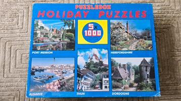 Puzzel: 5x 1000 stukjes - Wales, Portugal, Frankrijk etc. beschikbaar voor biedingen