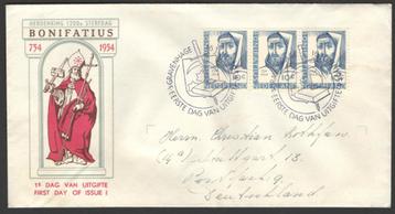 Nederland FDC E17 Met Adres, Bonifatius 1954 beschikbaar voor biedingen