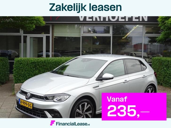 Volkswagen Polo 1.0 TSI R-LINE - VIRTUAL COCKPIT - LANE / DI, Auto's, Volkswagen, Bedrijf, Lease, Financial lease, Polo, ABS, Adaptive Cruise Control