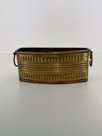 ovaal messing plantenbakje / cachepot, Antiek en Kunst, Antiek | Koper en Brons, Ophalen of Verzenden