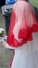 Bruidsset duvak+kusak, Ophalen of Verzenden, Zo goed als nieuw, Accessoires