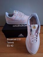 Adidas Breaknet 2.0 Tennis - EU 42 - Zachtroze/Wit, Kleding | Dames, Schoenen, Overige kleuren, Adidas, Nieuw, Ophalen of Verzenden