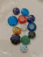 Set verschillende kleuren millefiore glaskralen, Verzenden, Nieuw, Kraal