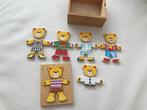 BeeBoo houten beertjes verkleedspelletje kleed puzzel, Kinderen en Baby's, Ophalen of Verzenden, Nieuw, Overige typen
