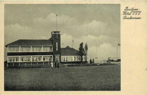(380-343-039) Sneeker Meer Paviljoen Hotel VVV, Verzamelen, Ansichtkaarten | Nederland, Friesland, Verzenden