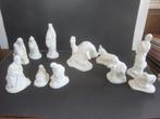 kerststal kribbe oude van GIPS figuren 12 DELIG  goede staat, Diversen, Kerst, Ophalen of Verzenden, Zo goed als nieuw