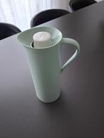 Mintgroene thermoskan/ isoleerkan. Inhoud 1 liter., Huis en Inrichting, Keuken | Keukenbenodigdheden, Ophalen of Verzenden, Zo goed als nieuw