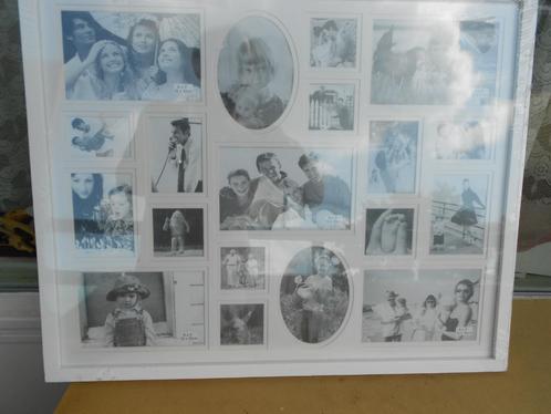 Multi fotolijst voor 19 foto s in diverse formaten. Ca.43X53, Audio, Tv en Foto, Fotografie | Fotolijsten, Nieuw, Ophalen