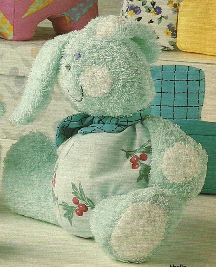 Knuffelkonijn naaipatroon, Hobby en Vrije tijd, Kledingpatronen, Zo goed als nieuw, Overige typen, Kind, Overige merken, Verzenden