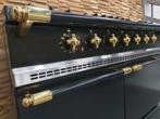 🔥Luxe Fornuis Lacanche 100cm zwart + messing 2 ovens 5 pits, Witgoed en Apparatuur, Fornuizen, Niet ingevuld, 60 cm of meer, Niet ingevuld