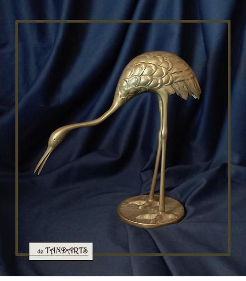 Kraanvogel – 20 cm, ca. 1930 - 1950, Antiek en Kunst, Kunst | Beelden en Houtsnijwerken, Ophalen of Verzenden