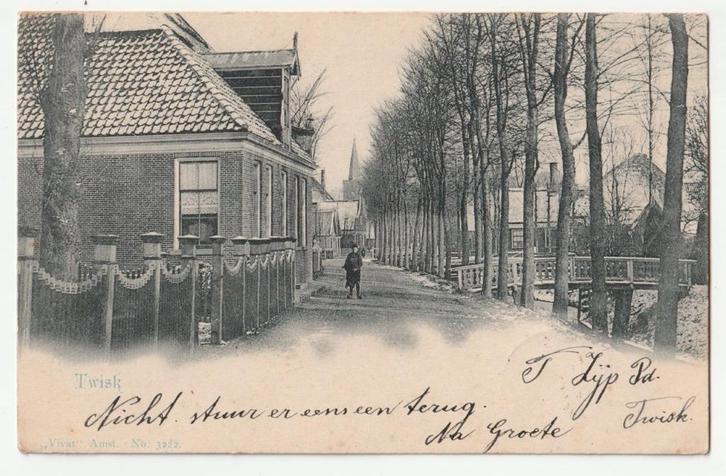 Twisk oude ansichtkaart 1902, Verzamelen, Ansichtkaarten | Nederland, Gelopen, Noord-Holland, Voor 1920, Verzenden