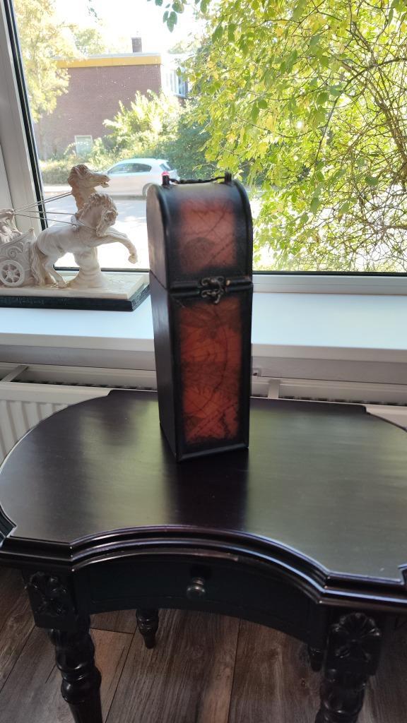 Decoratieve Flessenkist, Huis en Inrichting, Woonaccessoires | Kisten, Gebruikt, Minder dan 50 cm, Minder dan 50 cm, Minder dan 50 cm