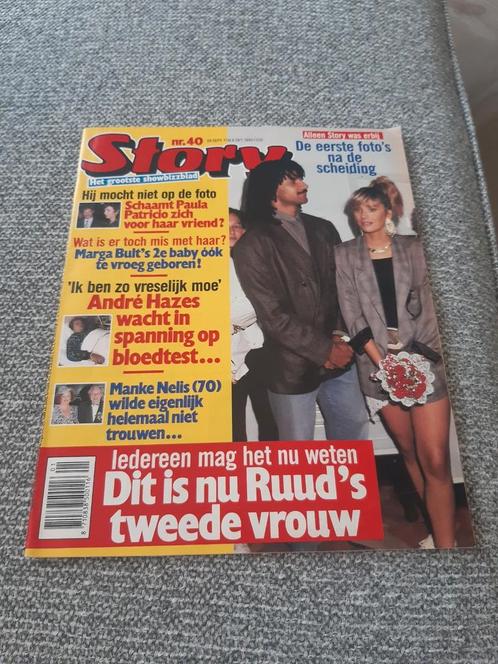 Story 1990. Nr. 40. Ruud Gullit. Andre Hazes. Paula Patricio, Verzamelen, Tijdschriften, Kranten en Knipsels, Tijdschrift, 1980 tot heden