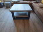 Houten salontafel met metalen frame Verato, Ophalen, 50 tot 100 cm, 50 tot 100 cm, Zo goed als nieuw