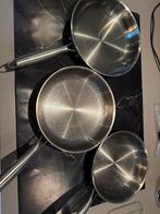 Titanium Pannenset - 3 Maten, Overige materialen, Inductieplaat, Nieuw, Pannenset