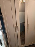 Witte kast met spiegel, Ophalen, Gebruikt, 50 tot 75 cm, 150 tot 200 cm