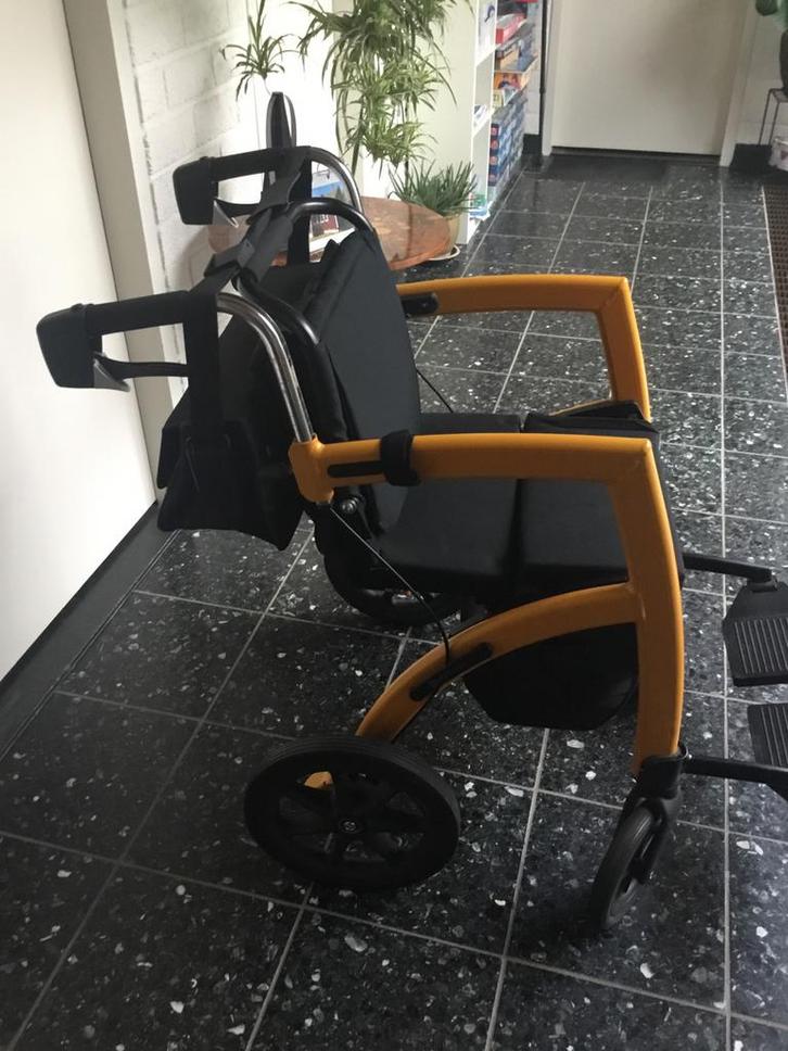 Combi Rollator Rollzmotion, kleur okergeel, Diversen, Rollators, Zo goed als nieuw, Ophalen of Verzenden