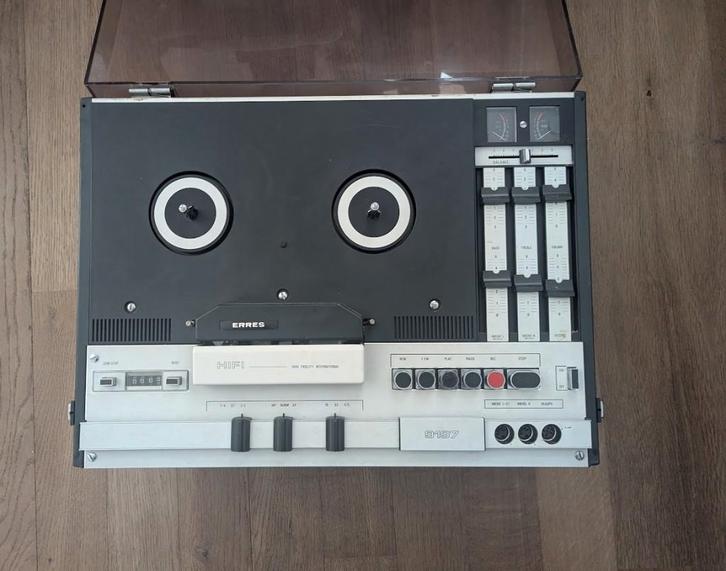 Erres HiFi Stereo Spoelenrecorder, Audio, Tv en Foto, Bandrecorders, Bandrecorder, Met stofkap, Ophalen