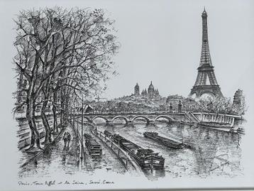 Maurice Legendre (1928-1955) Paris - Tour Eiffel et la Seine beschikbaar voor biedingen
