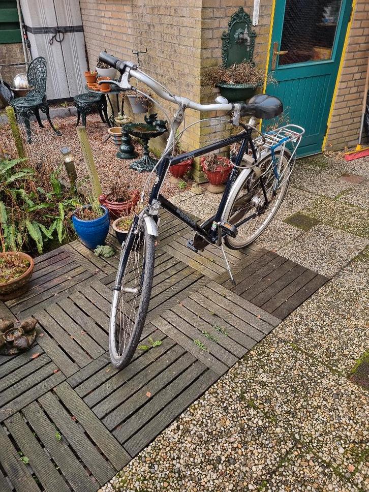 herenfiets, Fietsen en Brommers, Fietsen | Heren | Herenfietsen, Gebruikt, Batavus, 61 tot 65 cm, Versnellingen, Ophalen