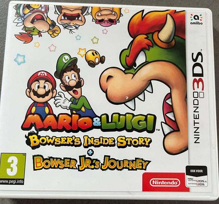 Mario & Luigi: Bowser's Inside Story + Bowser Jr.'s Journey, Spelcomputers en Games, Games | Nintendo 2DS en 3DS, Zo goed als nieuw
