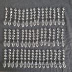 46 strengen pegels diamant parels onderdelen kroonluchter, Ophalen of Verzenden, Zo goed als nieuw, Glas