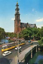 AMSTERDAM  – Westerkerk met tram 1970 (VK500), Verzamelen, Ophalen of Verzenden, 1960 tot 1980, Ongelopen, Noord-Holland